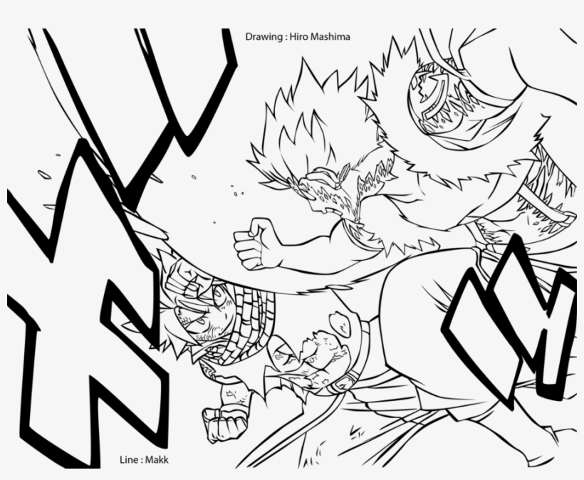 Natsu Vs Sting Lineart By Makk-v - Sting, transparent png #5035964