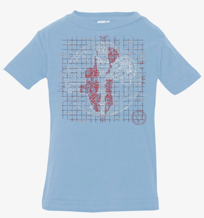 Death Star Plan Infant Premium T-shirt - Shirt, transparent png #5036352