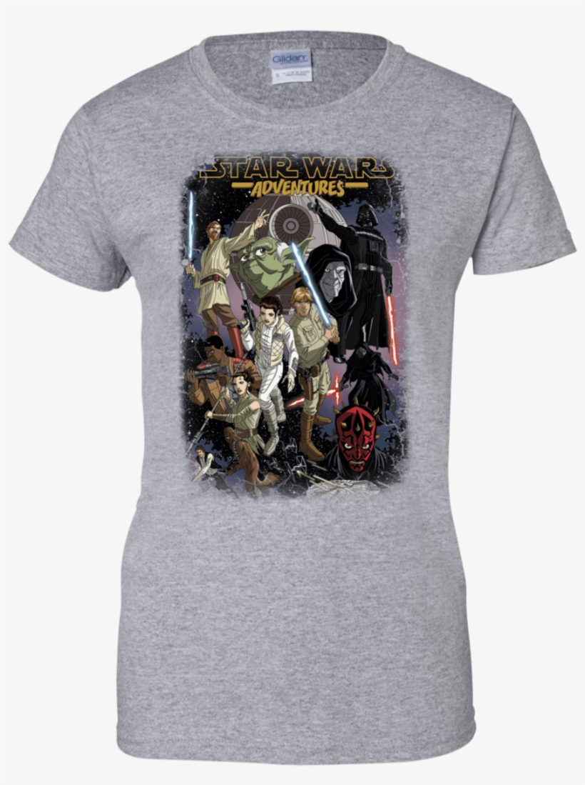 Star Wars Advanture - Ladies I Wear Pink For My Mom Shirt Ribbon Breast Cancer, transparent png #5036848