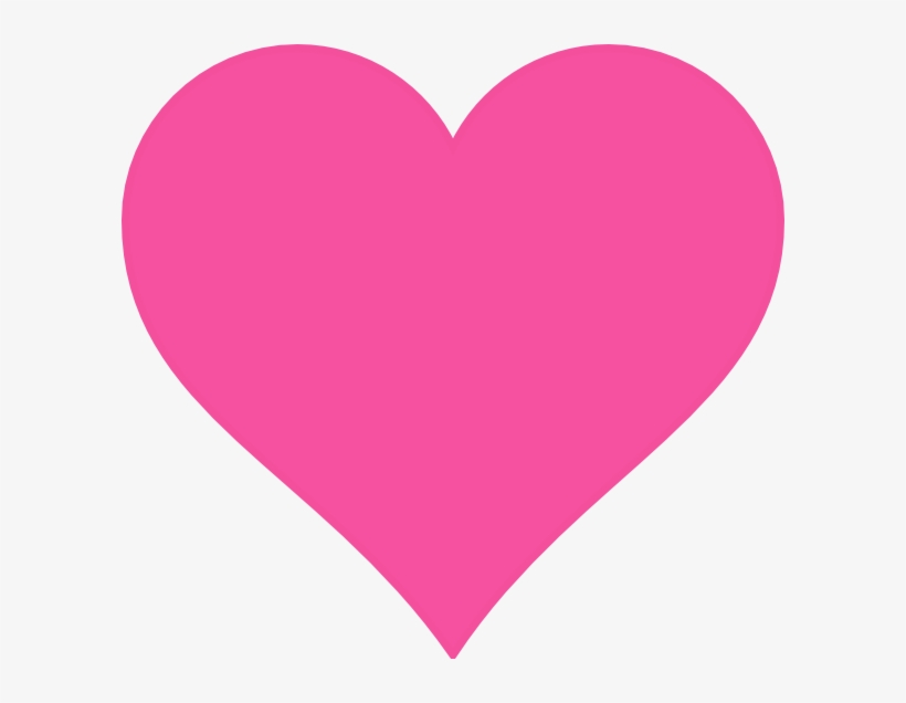Pink Heart Icon Png - Hot Pink Heart Png, transparent png #5036970