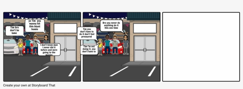 Peer Pressure At The Movies - Cartoon, transparent png #5038262