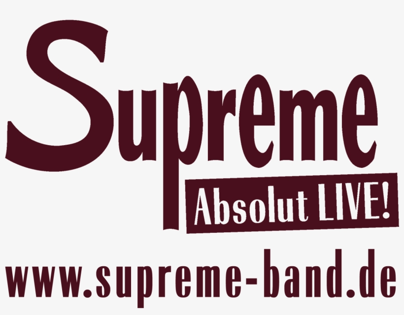 Supreme Logo Mit Internetadresse Rot - Supreme, transparent png #5038459
