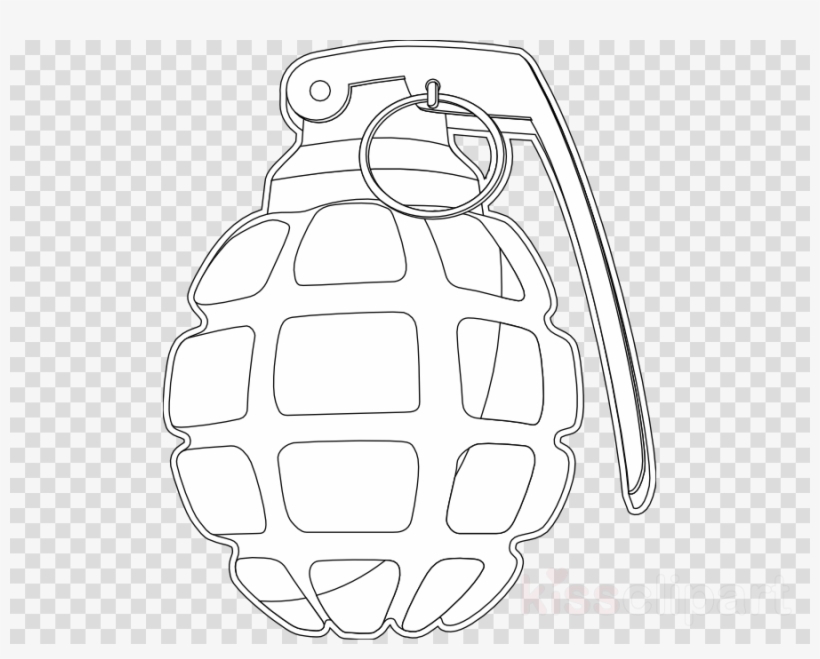 Download Grenade Coloring Page Clipart Coloring Book - Coloring Grenade, transparent png #5038876