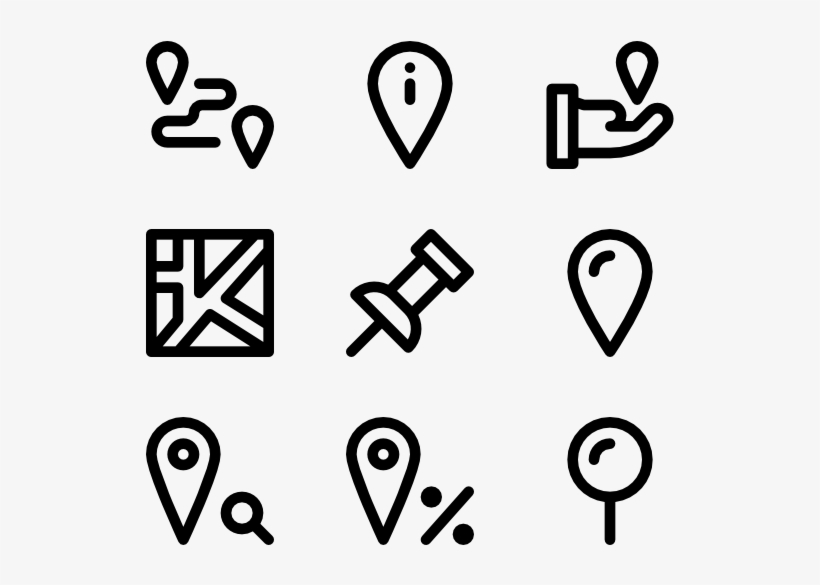 Pins & Locations - Heart, transparent png #5039460