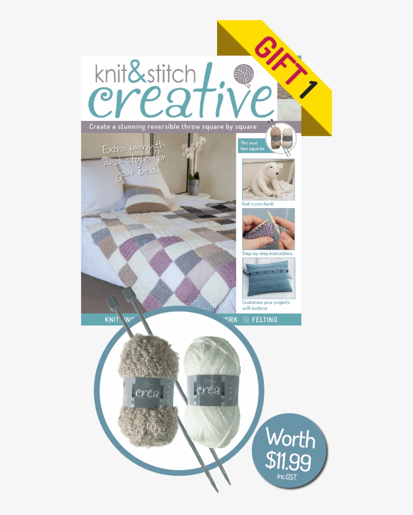 Crea Crafts Knit Stitch Creative Start Knitting Png - Bedroom, transparent png #5039943