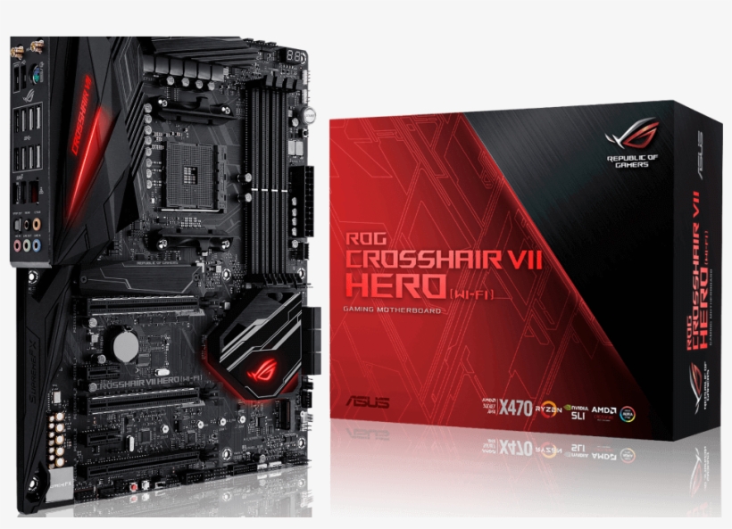 Asus Launches X470 Series Motherboards In Ph - Asus Rog Maximus X Hero (wi-fi Ac) Atx Motherboard, transparent png #5040203
