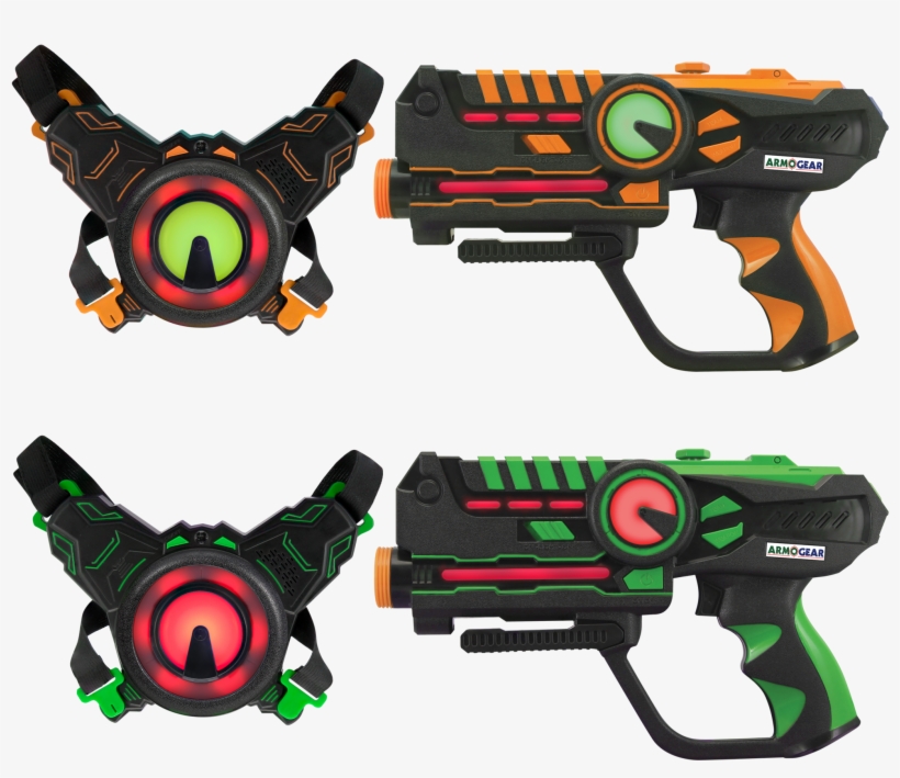2 Pack Guns & Vest - Armogear Infrared Laser Tag Guns And Vests, transparent png #5041088