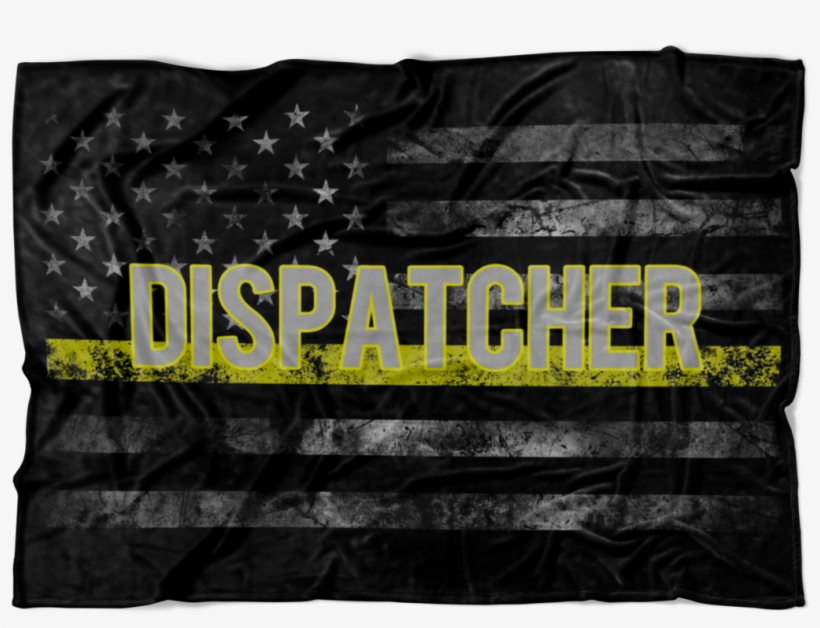 Dispatcher Grunge Flag Fleece Blanket - Blanket, transparent png #5042509