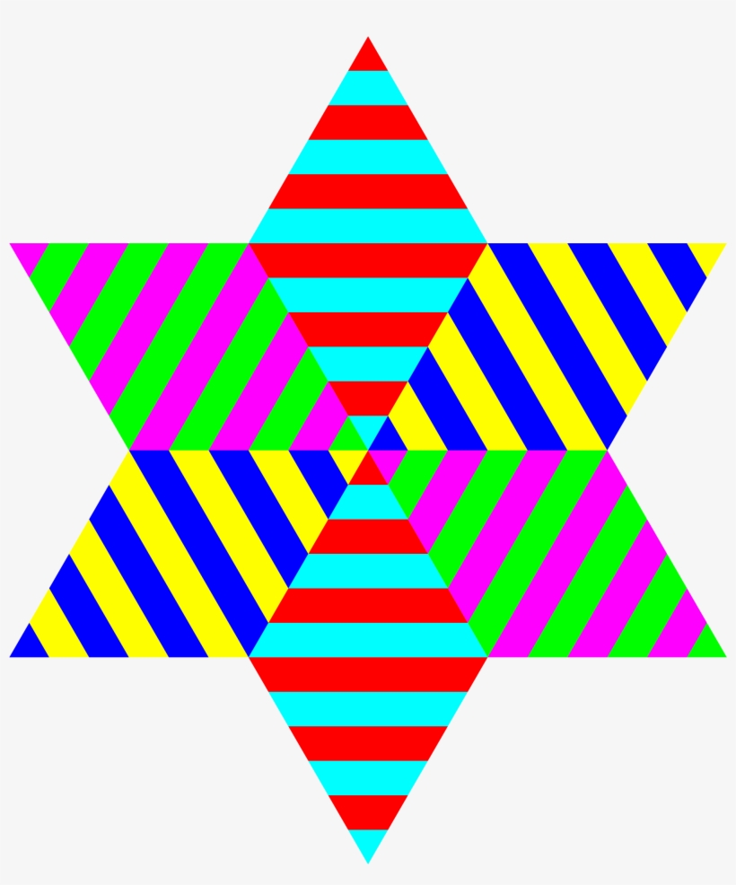 Big Image - Cafepress Rainbow Stripped Six Pointed S Iphone 7 Tough, transparent png #5042651