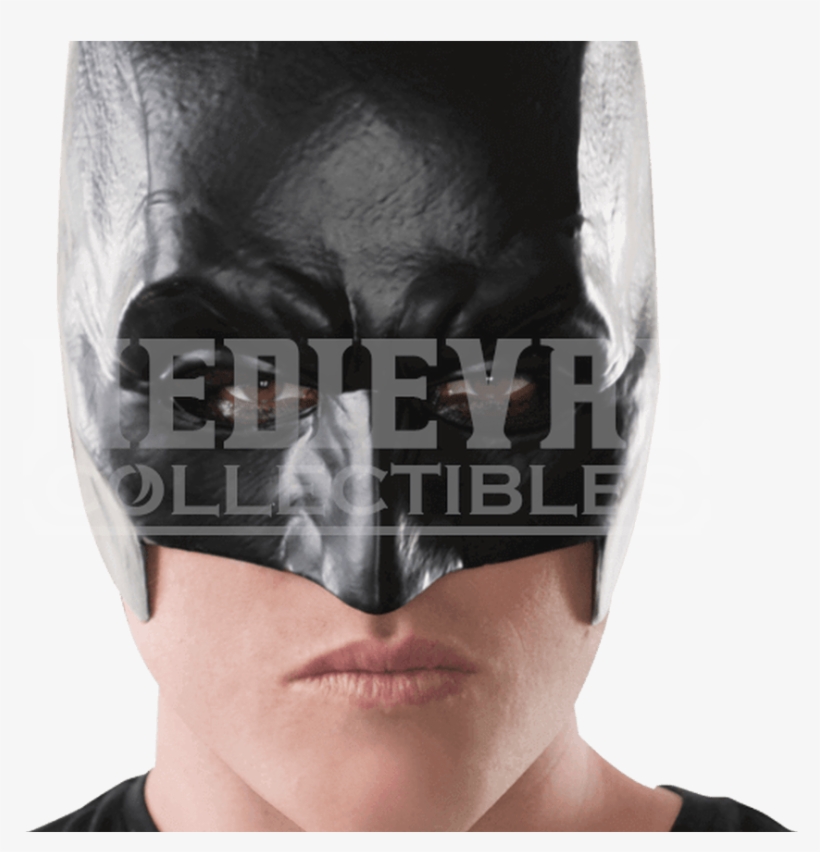 Adult Batman Half Mask Rc 32546 From Medieval Collectibles - Rubie's Men's Batman V Superman (red/blue): Dawn Of, transparent png #5042653