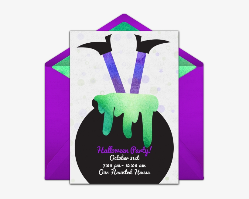 Celebrate Halloween With Spooky Online Invitation Designs - Party, transparent png #5044391