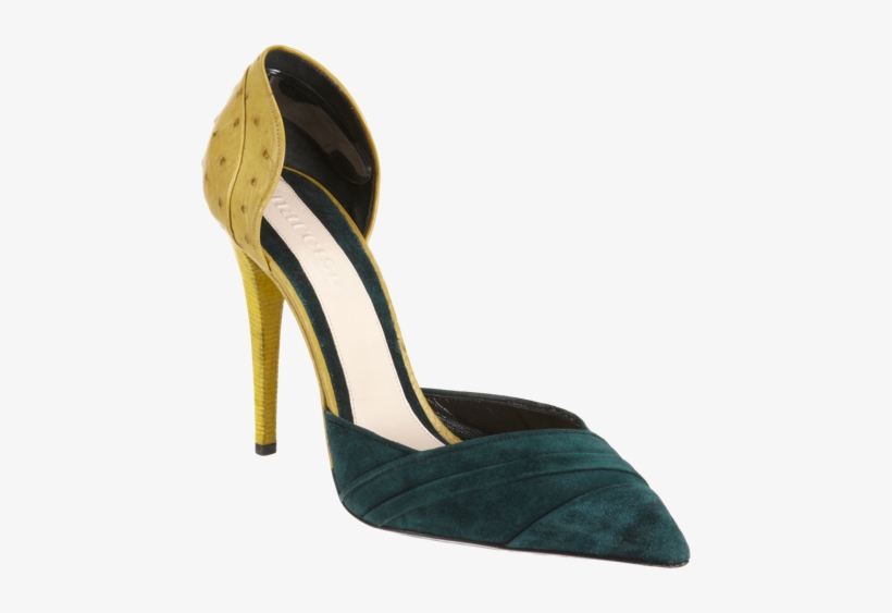 Narciso Rodriguez Ostrich D'orsay Pump - Basic Pump, transparent png #5044590