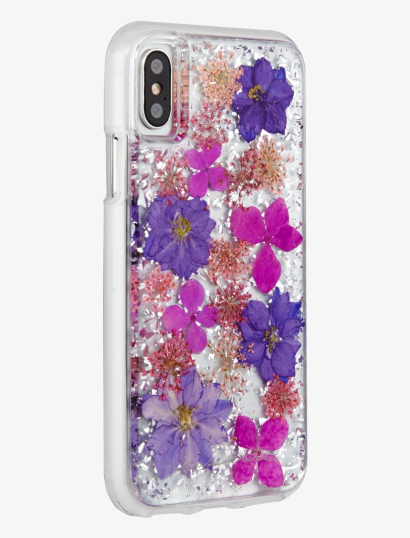 Multi Flower Flashy Iphone X Case - Case Mate Karat Petals Pink Iphone X, transparent png #5046115