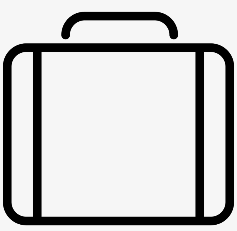 Png File Svg - Briefcase White Outline Png, transparent png #5046428