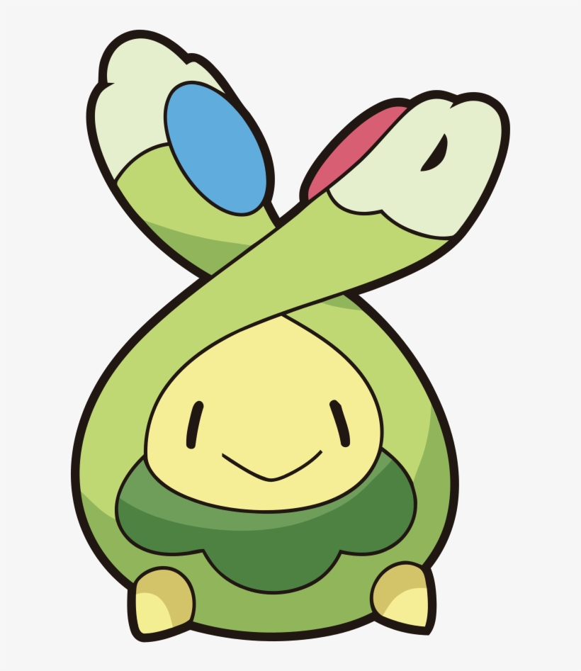 406budew Dp Anime 2 - Green Pokemon With Yellow Face, transparent png #5046821