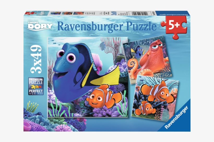 3 X 49 Piece Puzzles - Puzzle Findet Dorie, transparent png #5047742