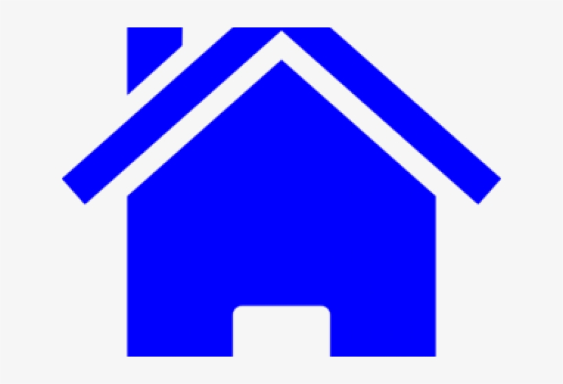 Simple Home Cliparts - Home Vector Png Blue, transparent png #5048571