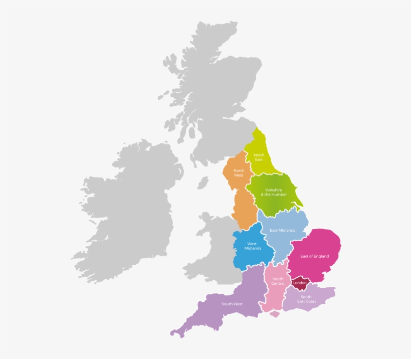 Map - Uk Map Showing Banbury, transparent png #5048694