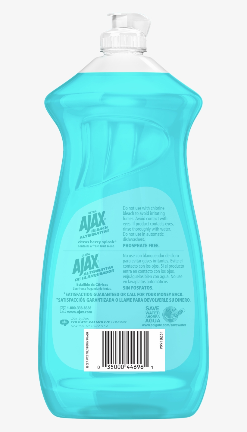 Ajax Ultra Bleach Alternative Liquid Dish Soap, Citrus - Ajax Ultra Triple Action Liquid Dish Soap, transparent png #5048698