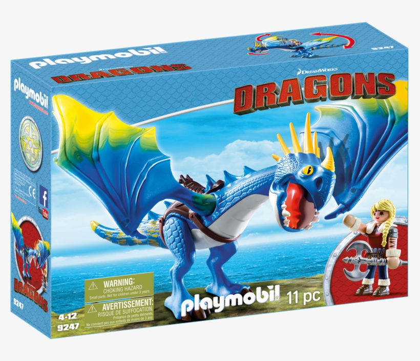 Astrid And Stormfly - Dreamworks Dragons Playmobil Toys, transparent png #5050293