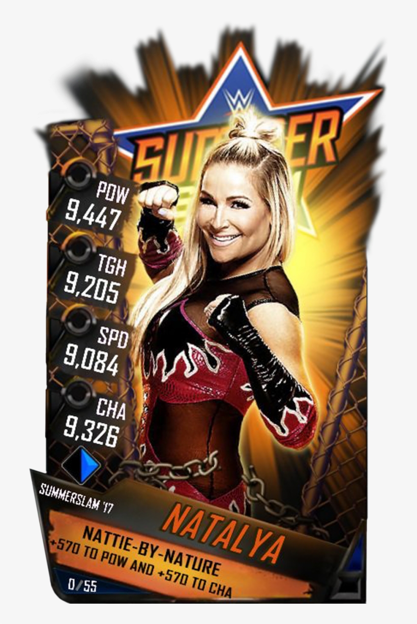 Natalya S3 15 Summerslam17 - Wwe Supercard Summerslam 17 Cards, transparent png #5050680