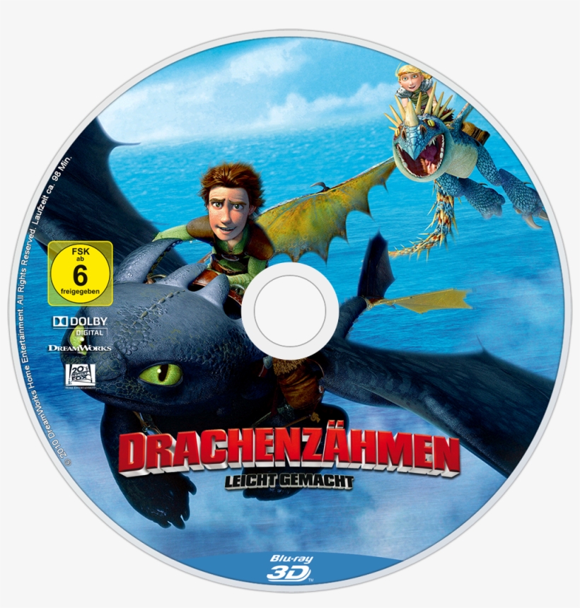 How To Train Your Dragon 3d Disc Image - Train Your Dragon Label, transparent png #5050802