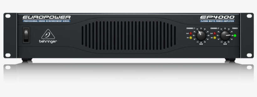 Ep4000 P0a37 Front L - Behringer Europower Ep4000 Power Amplifier, transparent png #5052121