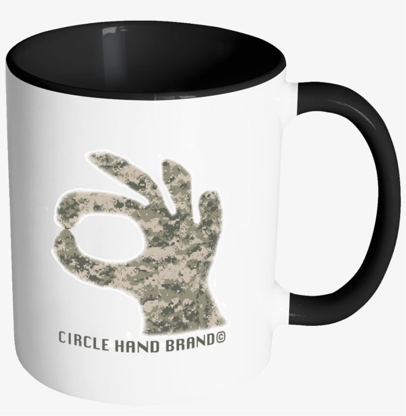 Circle Game Black Accent Mug Camo Hand - Mundaze Digital Camo Case Cover For Samsung Galaxy, transparent png #5053000