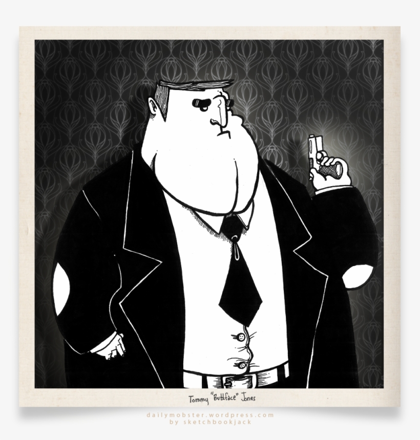 Tommy Buttface Jones Daily Mobster Illustration Character - Illustration, transparent png #5053251