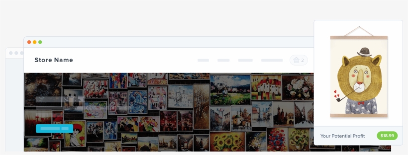 Dropshipping Art - Animal Lion Bear Panda Art Prints Poster, Wall Picture, transparent png #5054267