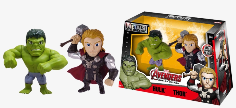 The - Jada Toys Marvel Metals Hulk & Thor (m66) Twin, transparent png #5054601