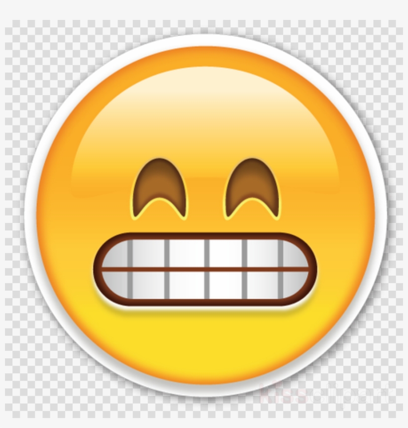 Emoji Whatsapp Png Clipart Emoji Emoticon - 😬 Png, transparent png #5054672