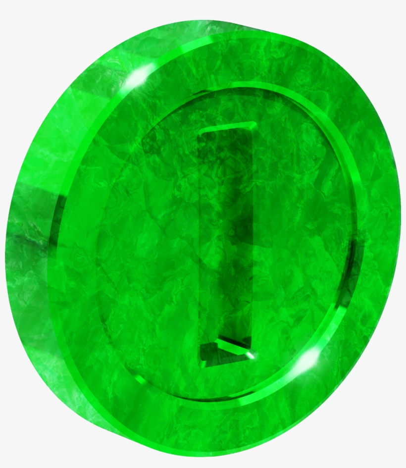 Jadecoin - Super Mario Green Coin, transparent png #5055447