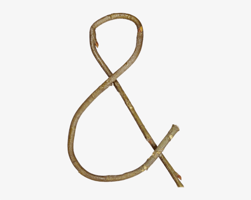 Single Twig Font - Brass, transparent png #5055511