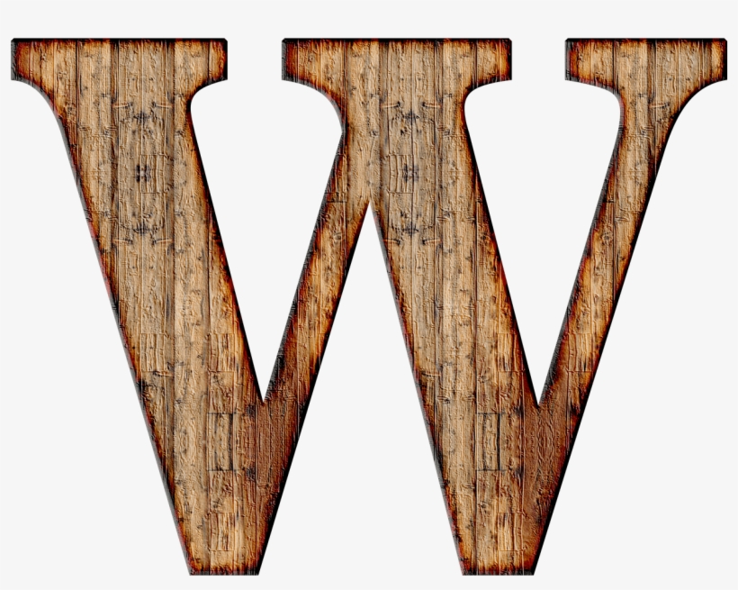 Wooden Capital Letter W Transparent Png - Letter W Transparent Background, transparent png #5056377