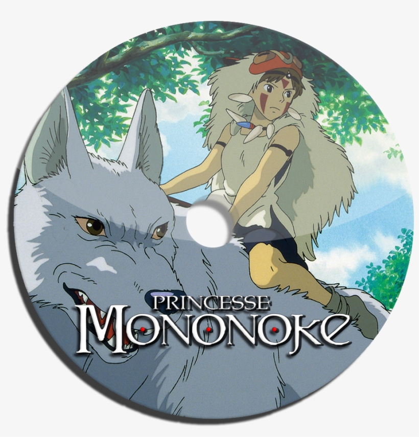 Princess Mononoke - Princess Mononoke San And Wolf, transparent png #5056536