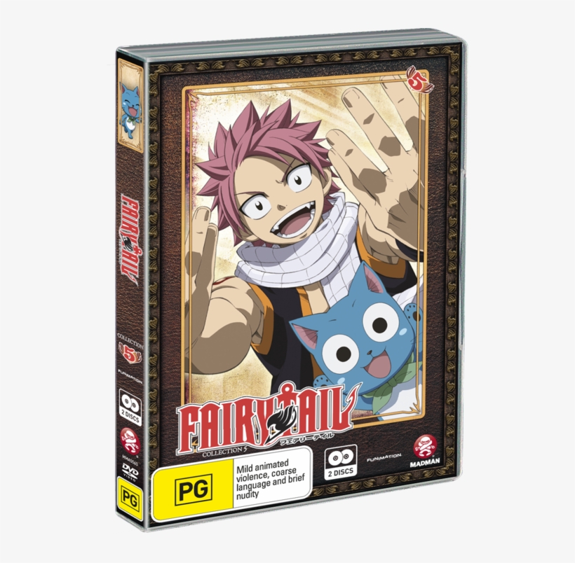 "fairy Tail Is A Brilliant Anime Series Full Of Action, - Fairy Tail Collection 5 ( Eps 49-60) Dvd, transparent png #5056602