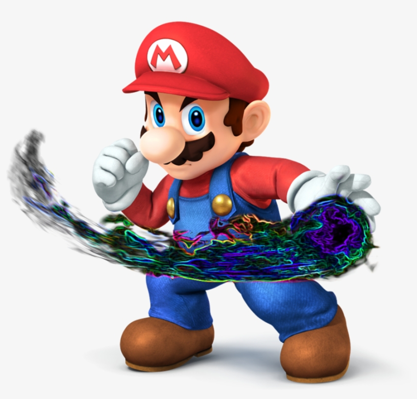 Ssb4 Mario Neon Fireball [transparent] By Mario497 - Super Smash Bros Mario Trophy, transparent png #5057843