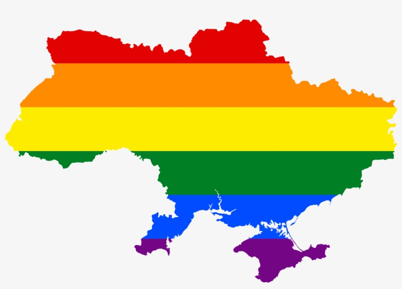 The Freedom To Love - Ukraine Flag Map, transparent png #5058006