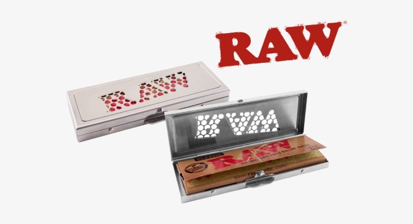 Raw Metal Paper Case Tin 1-1/4 Size Shredder - Raw Rolling Paper Parchment Paper 100mm, transparent png #5058344