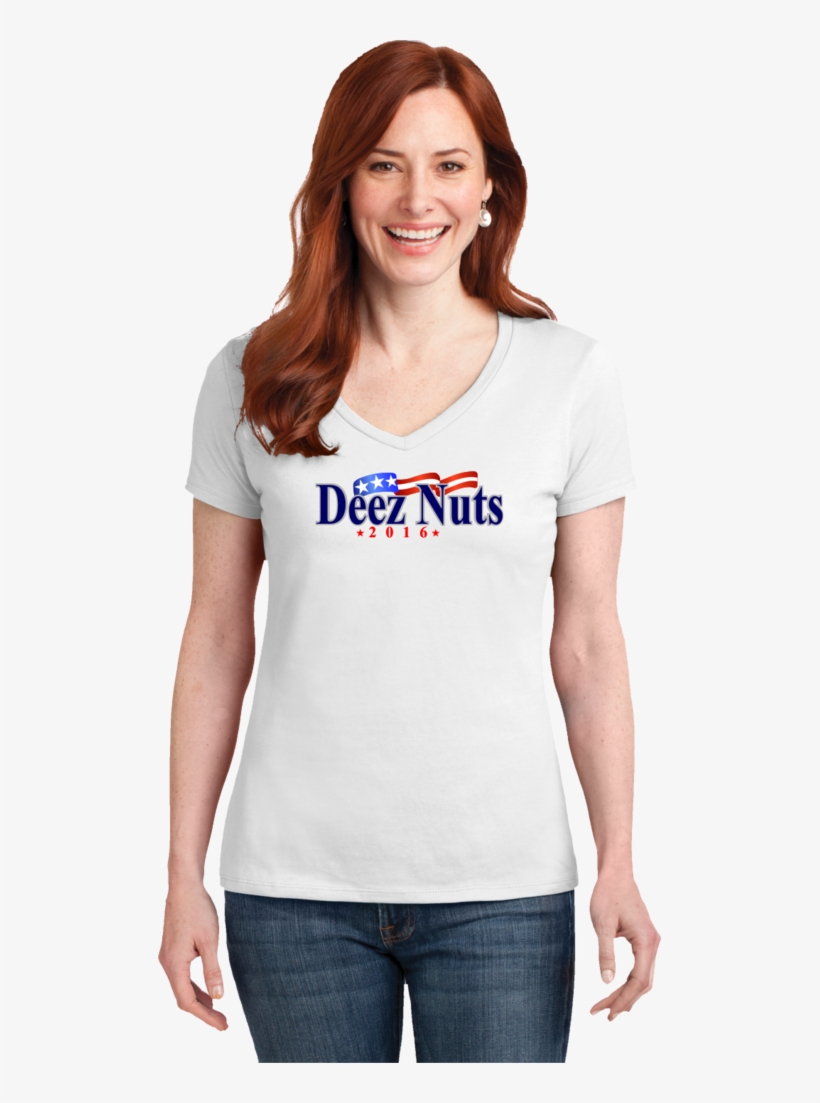 Deez Nuts 2016 T-shirt - So4v Hanes Ladies Nano Navy, transparent png #5058400