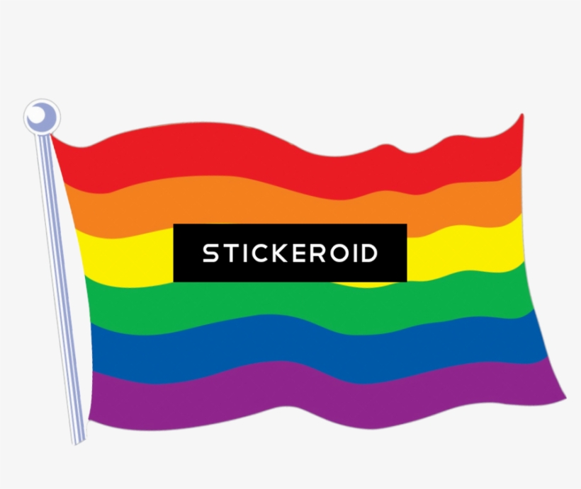 Rainbow Flag - Rainbow Flag Cutout (printed 2 Sides), transparent png #5058521