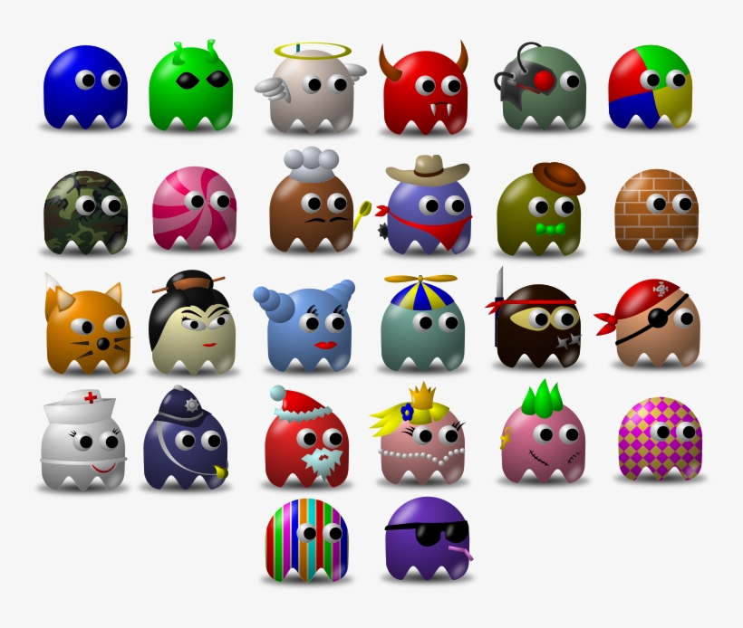 This Png File Is About Ghoul , Ghost , Pacman , Collection - Pacman Princess Novelty, Humour, Funny 25mm Button, transparent png #5059090