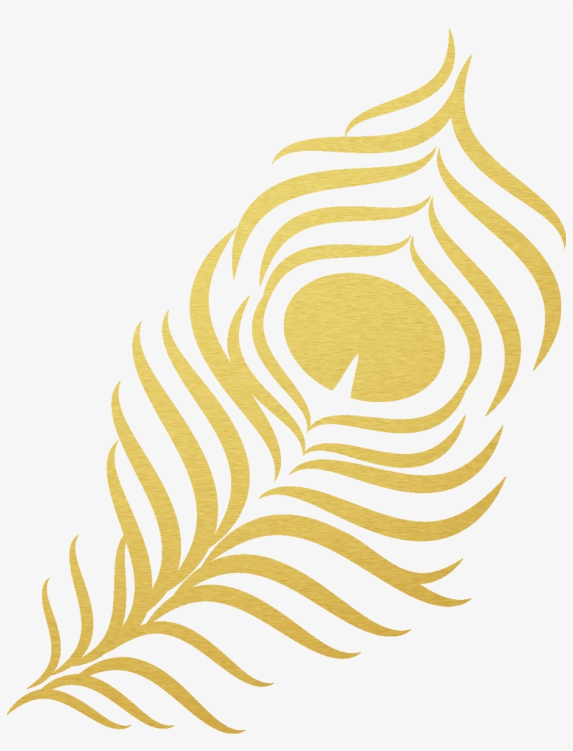Gold Feather Png, transparent png #5059350
