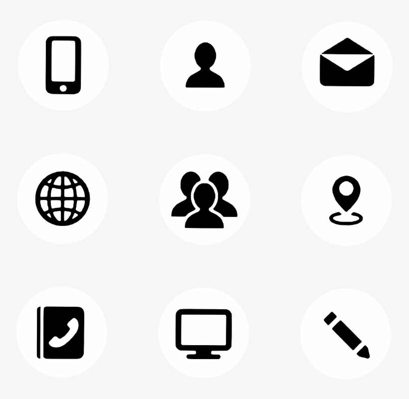 Icon, Mobile, Message, Profile, Browser, Pencil - Vector Graphics, transparent png #5059818