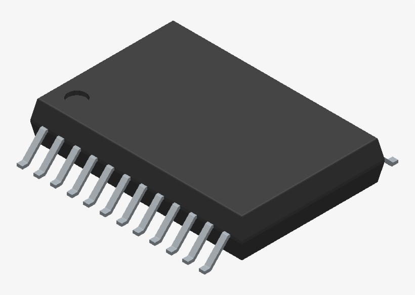Tb6575fng,c,8,el - Toshiba - 3d Model - Small Outline - Small Outline Integrated Circuit, transparent png #5060234