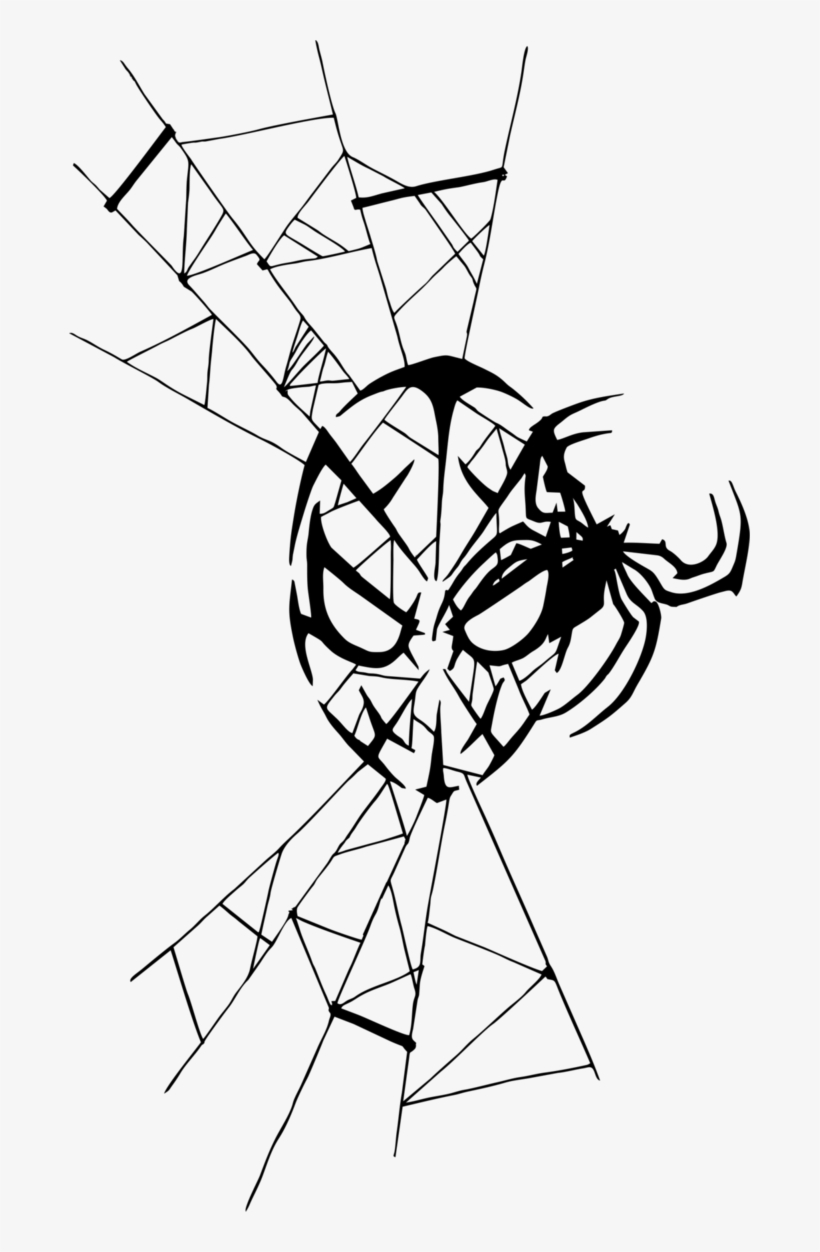 The Exact Moment My Cat Became Possessed Silent Hill, - Black And White Spiderman Tattoo, transparent png #5061467