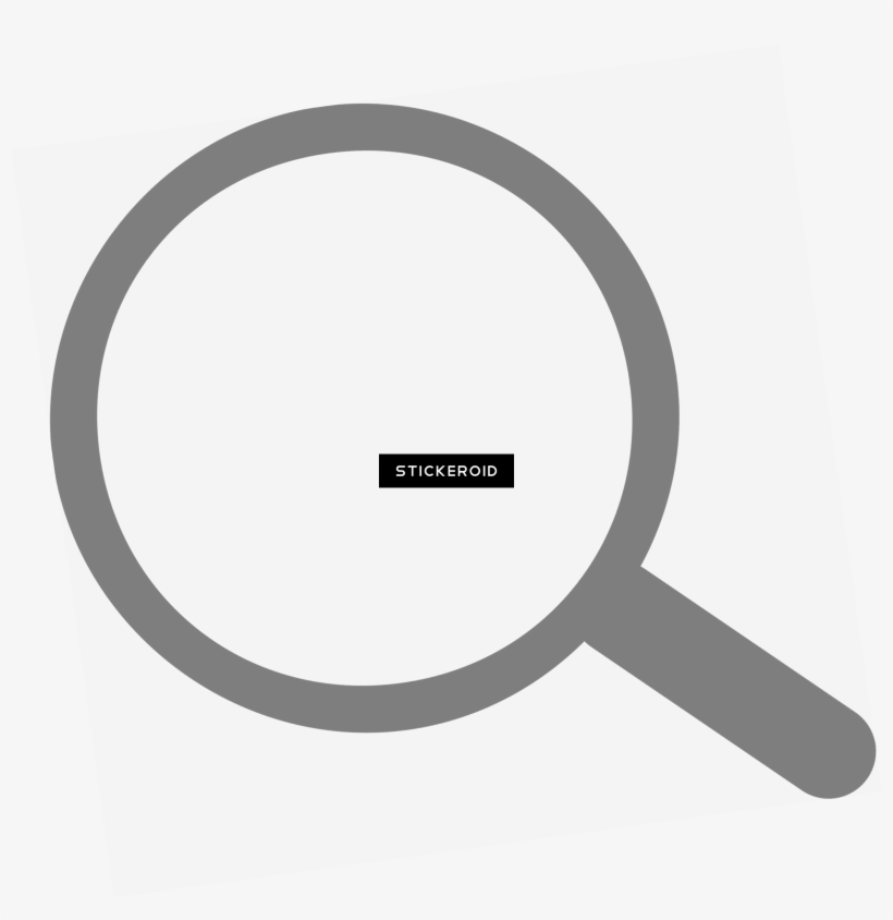 Simple Grey Search Icon - Circle, transparent png #5061475
