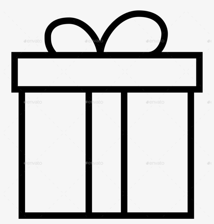 25 Gift Line Icons - Christmas Parcel Vector Icon, transparent png #5062183