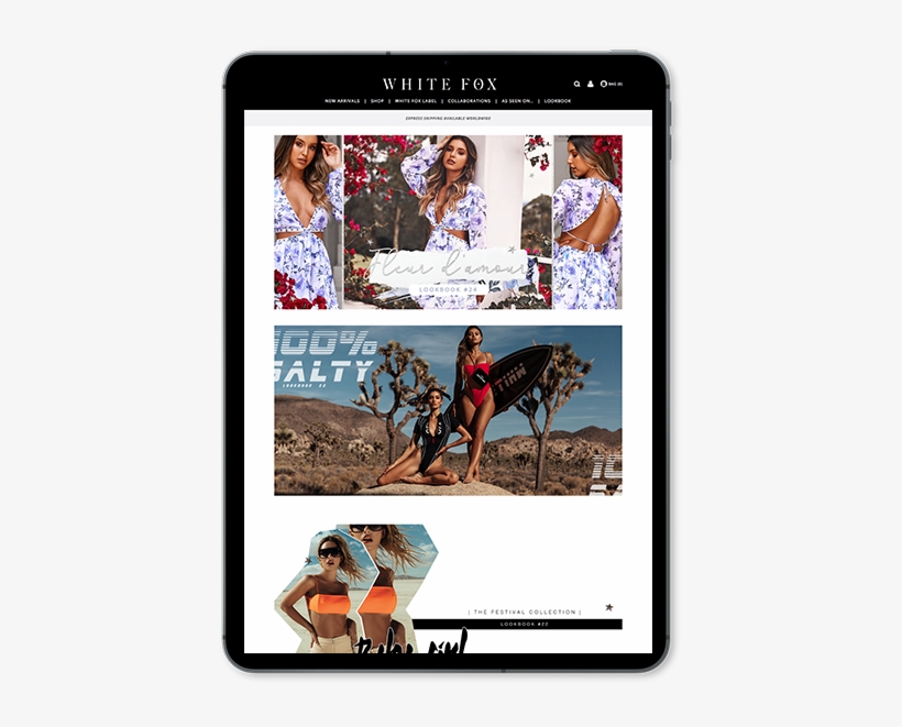 White Fox Boutique Ipad Mockup - Apple Ipad Family, transparent png #5062964